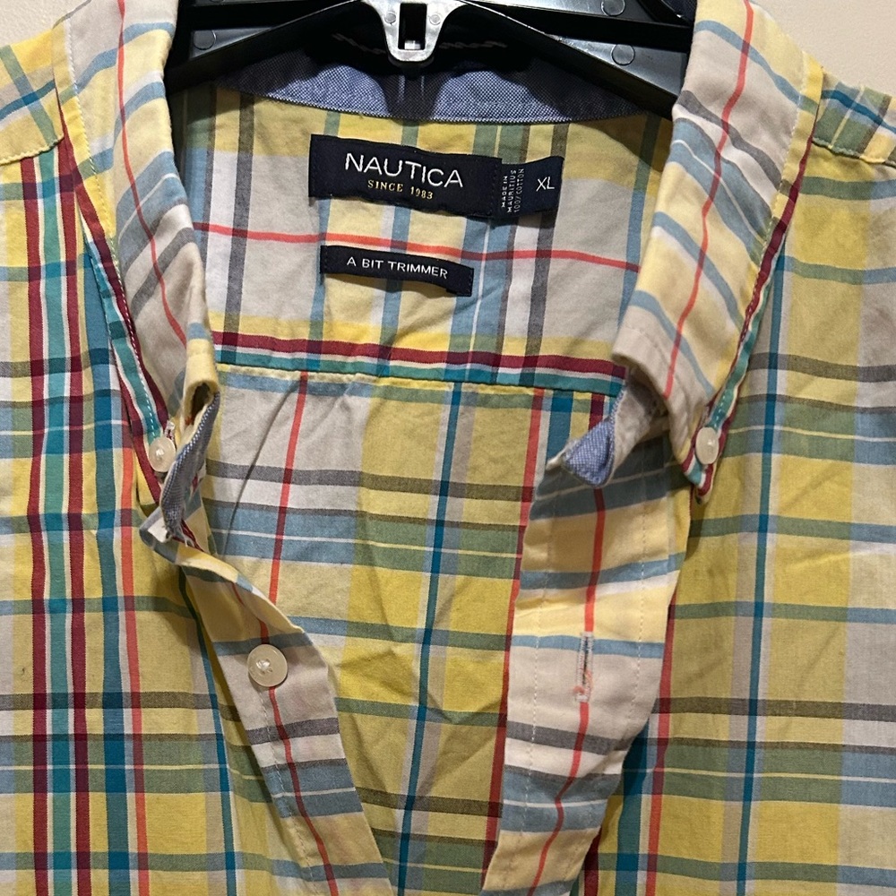 NWOTs Men’s XL Nautica Men's Multicolor Plaid Shirt